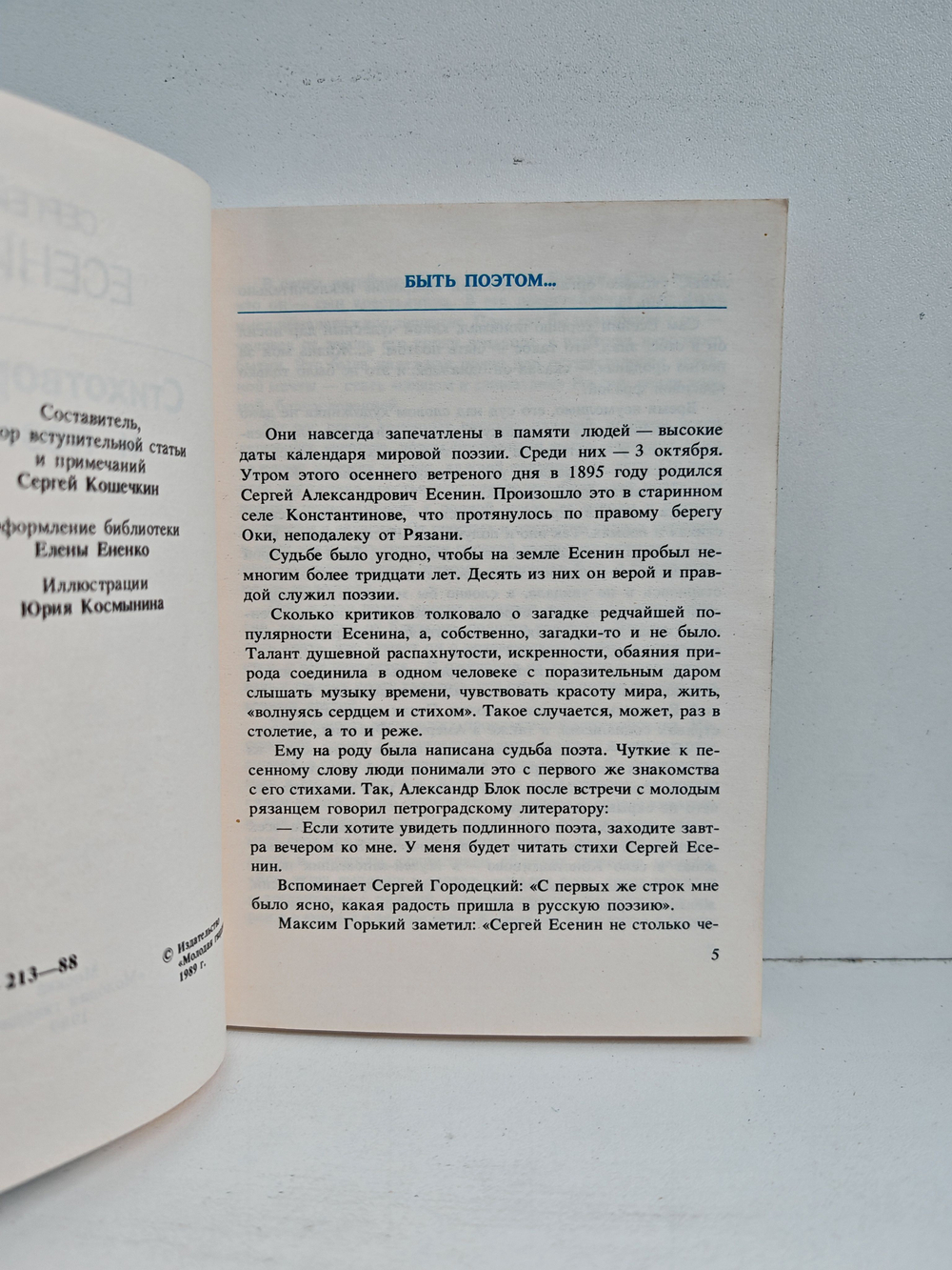 Сергей Есенин. Стихотворения и поэмы