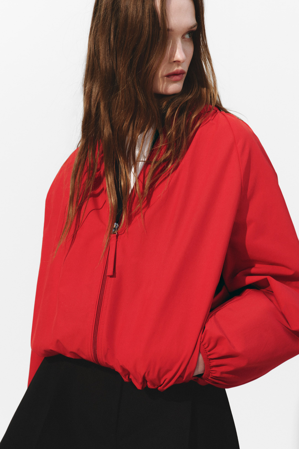 H&M Куртка-бомбер, ярко-красный