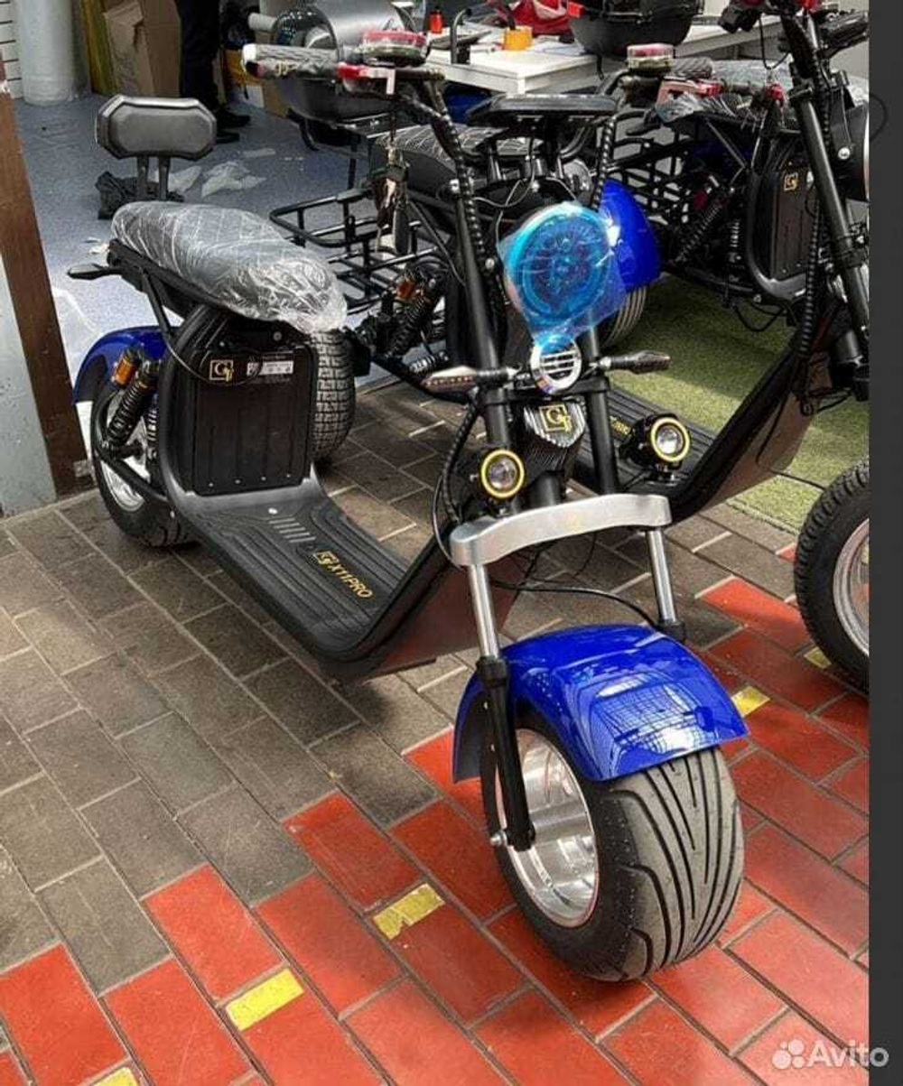 Электро трицикл грузовой IKIN-GI Q-30 3000W, 60V/45AH (синий)