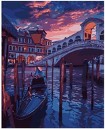 Картина по номерам 40*50см "Мост в Венеции" (Lori)