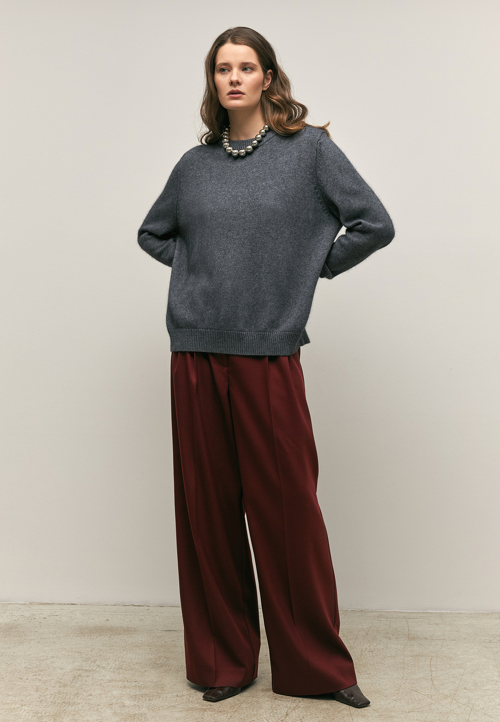 Джемпер из шерсти енота