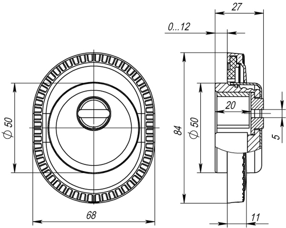Броненакладка на ЦМ ET/ATC-Protector 1CL-25 СР Хром