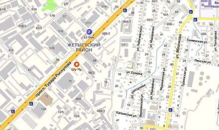 План-схема Жетысуского района г. Алматы 2025 год ( 120 х 230 см )