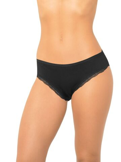 Оригинальные трусики-слипы с атласным бантом сзади (Размер: M) (Цвет: темно-синий)