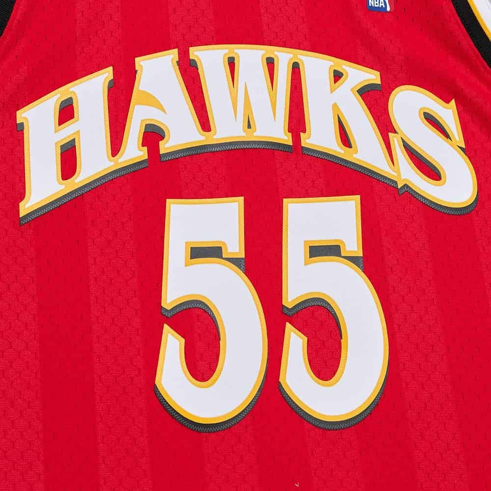 Баскетбольная джерси Mitchell&Ness NBA Hardwood Classics Swingman Jersey 1999/00 Atlanta Hawks Dikembe Mutombo Red