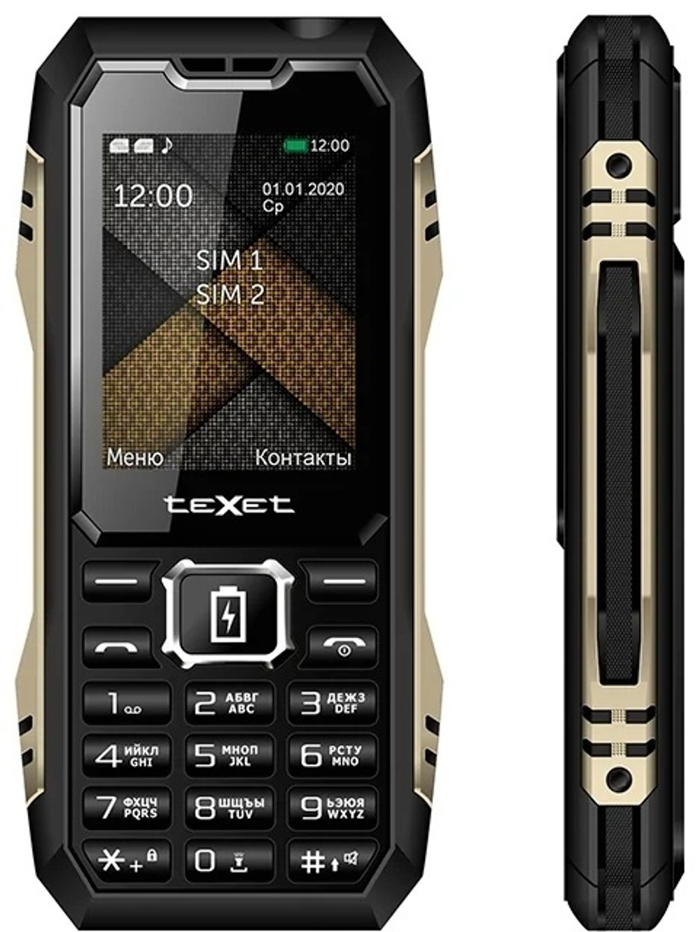 Мобильный телефон teXet TM-D428 черный