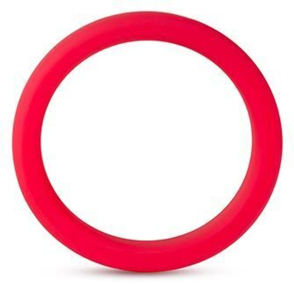 Красное эрекционное кольцо Silicone Go Pro Cock Ring (Цвет: красный)