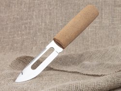 Рыбацкий нож "Поплавок", сталь 65х13, рукоять пробковое дерево