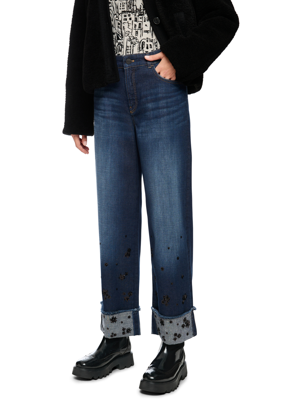 Джинсы из хлопка