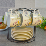 Чайный набор 12 предметов 240мл на подставке, 202440