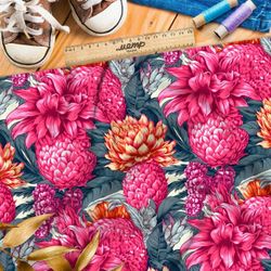 Ткань Барби экзотический цветник