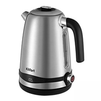 Электрочайник Kitfort KT-6121-5, 2200 Вт, 1.7л, металл/пластик, серебристый металлик