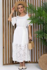 Платье Разбивая сердца (белое) П13350-7М LT Collection