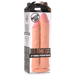 Телесный сдвоенный фаллоимитатор Double Stuffer 10 Double Pecker Dildo - 27 см. (Цвет: телесный)