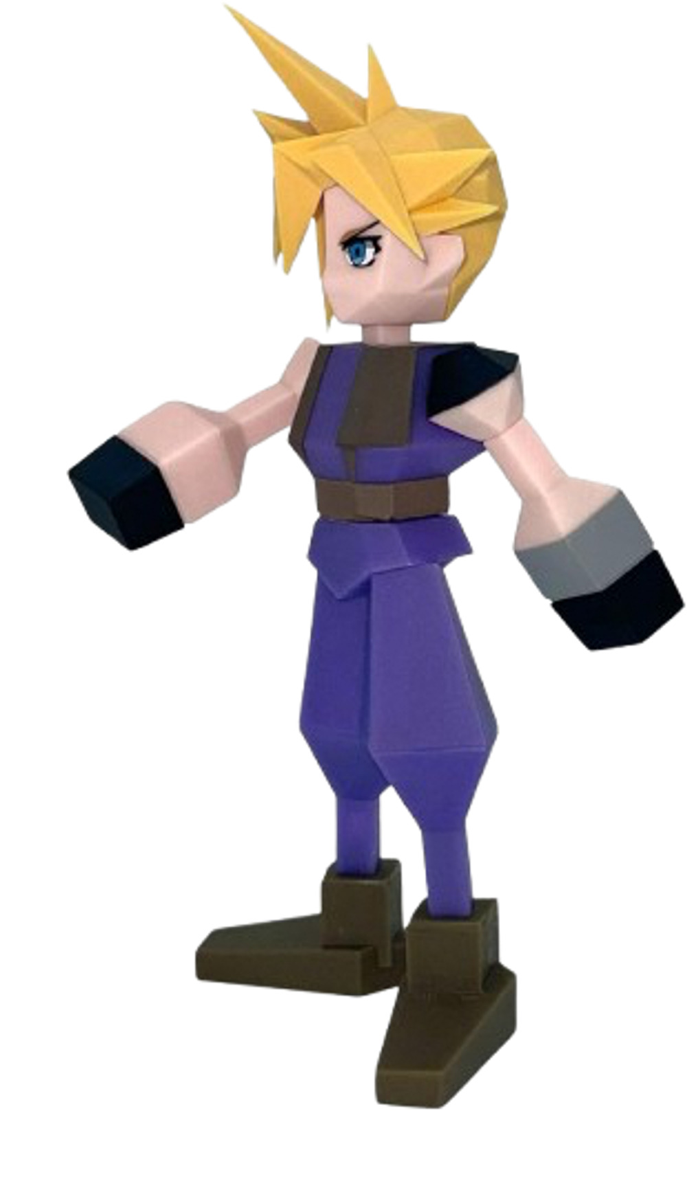 Фигурка Final Fantasy VII Polygonal Soft Vinyl Figure - Cloud Streif