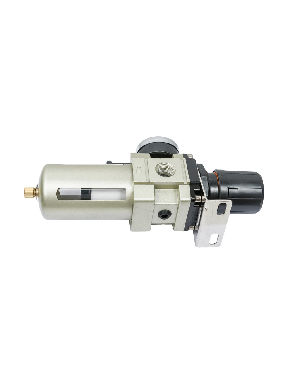 Фильтр-влагоотделитель для компрессора с регулятором давления (1/2; манометр; 4000 л/мин; 10 бар) Gigant GAW4000-04