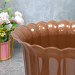 Горшок цветочный "Виола" 3л d213мм h168мм, коричневый-перламутр