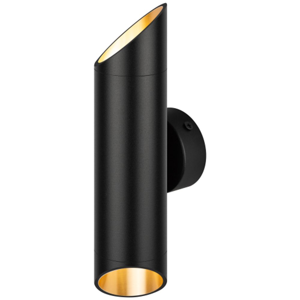 Светильник настенный ЭРА WL52 BK/GD под лампу MR16 GU10 черный/золото | Настенная подсветка