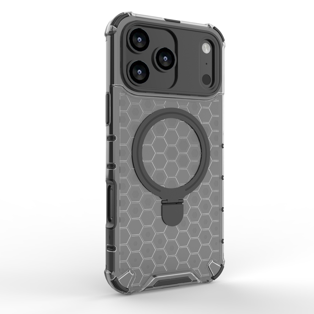 Прозрачный чехол Honeycomb Stand Case для iPhone 17 Pro Max