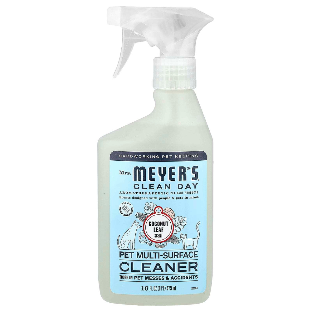 Mrs. Meyers Clean Day, Pet Multi-Surface Cleaner, листья кокоса, 473 мл (16 жидк. Унций)