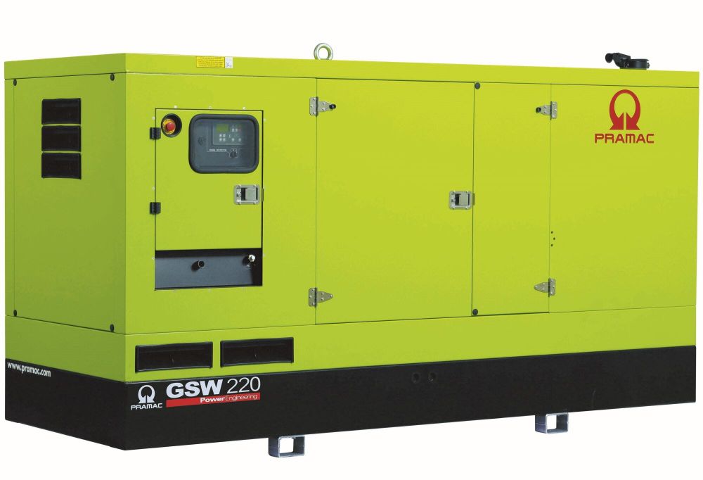 Дизельный генератор Pramac GSW 220 P в кожухе