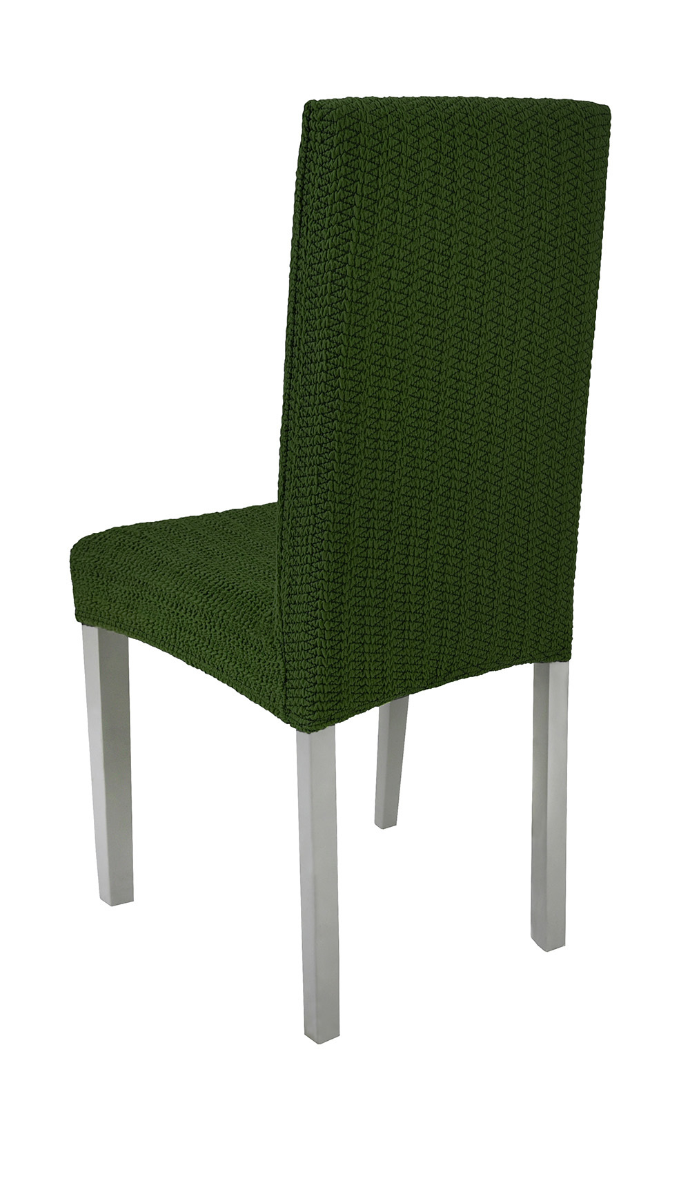 Чехол на стул без оборки Зигзаг, цвет Зеленый