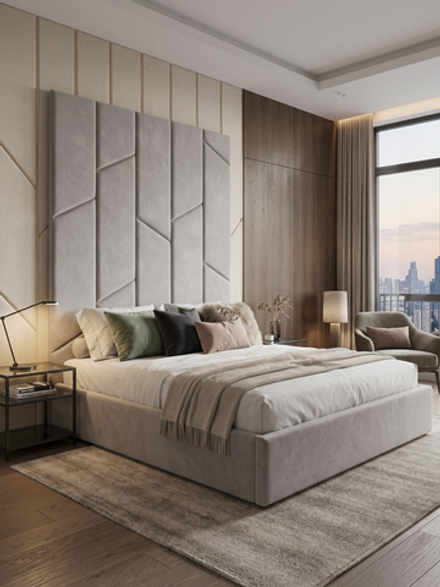Стеновая панель с ассиметричными линиями