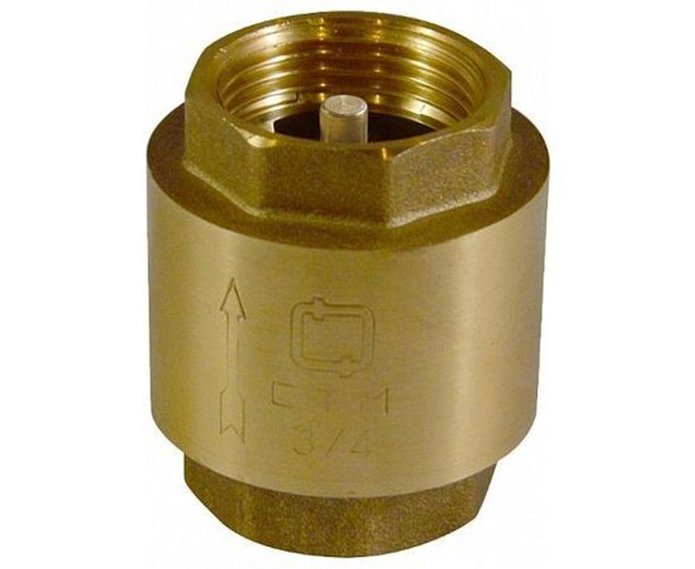 Обратный клапан с латунным штоком 3/4 (СТМ)