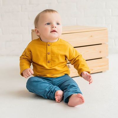 Flannel shirt 3-18 months - Mustard