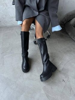 Сапоги из натуральной кожи Подклад :Натуральная шерсть