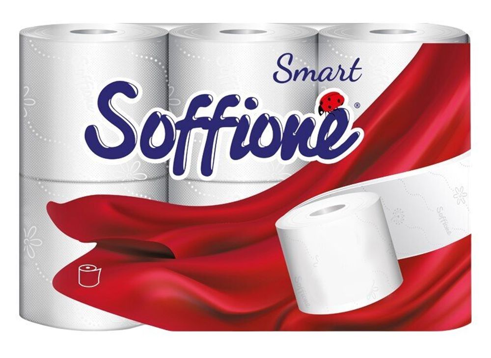 Бумага туалетная Soffione Смарт 5сл. 6шт/уп