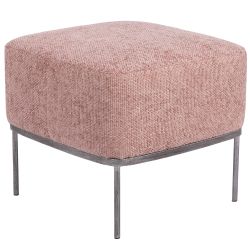 Банкетка Monstera Deliciosa (Монстера) Квадро Фламинго Античное серебро