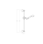 Душевая штанга 3086S