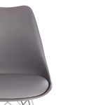Стул TULIP IRON CHAIR (mod.EC-123) металл/пластик, 54,5*48*83,5см, серый