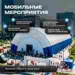 Ангар пневмокаркасный для спорта и мероприятий «Темп» 50х20х20 м — из ПВХ, синий