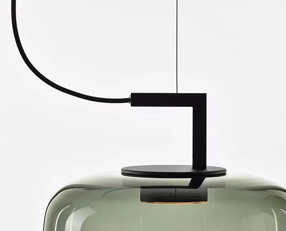 Подвесной светильник 8871P/B L black/light green