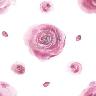 Розы на белом