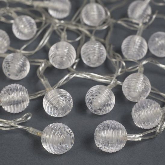 Гирлянда "Нить" 5 м с насадками "Шарики льда"