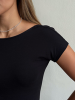 Футболка skims облегающая с открытой спиной