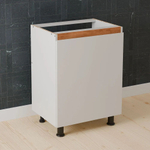 Кухня Валенсия 340 см (12 модулей) без столешницы / белый ЛДСП, массив дуба