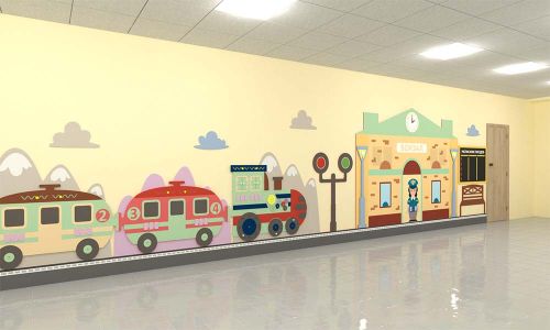 Декоративно-развивающая панель «Железная дорога» 12 метров