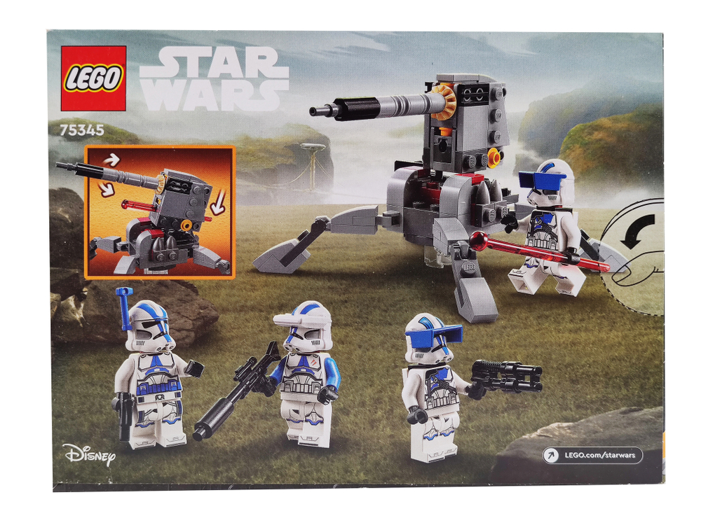 Конструктор LEGO Star Wars 75345 Боевой набор солдат-клонов 501-го полка