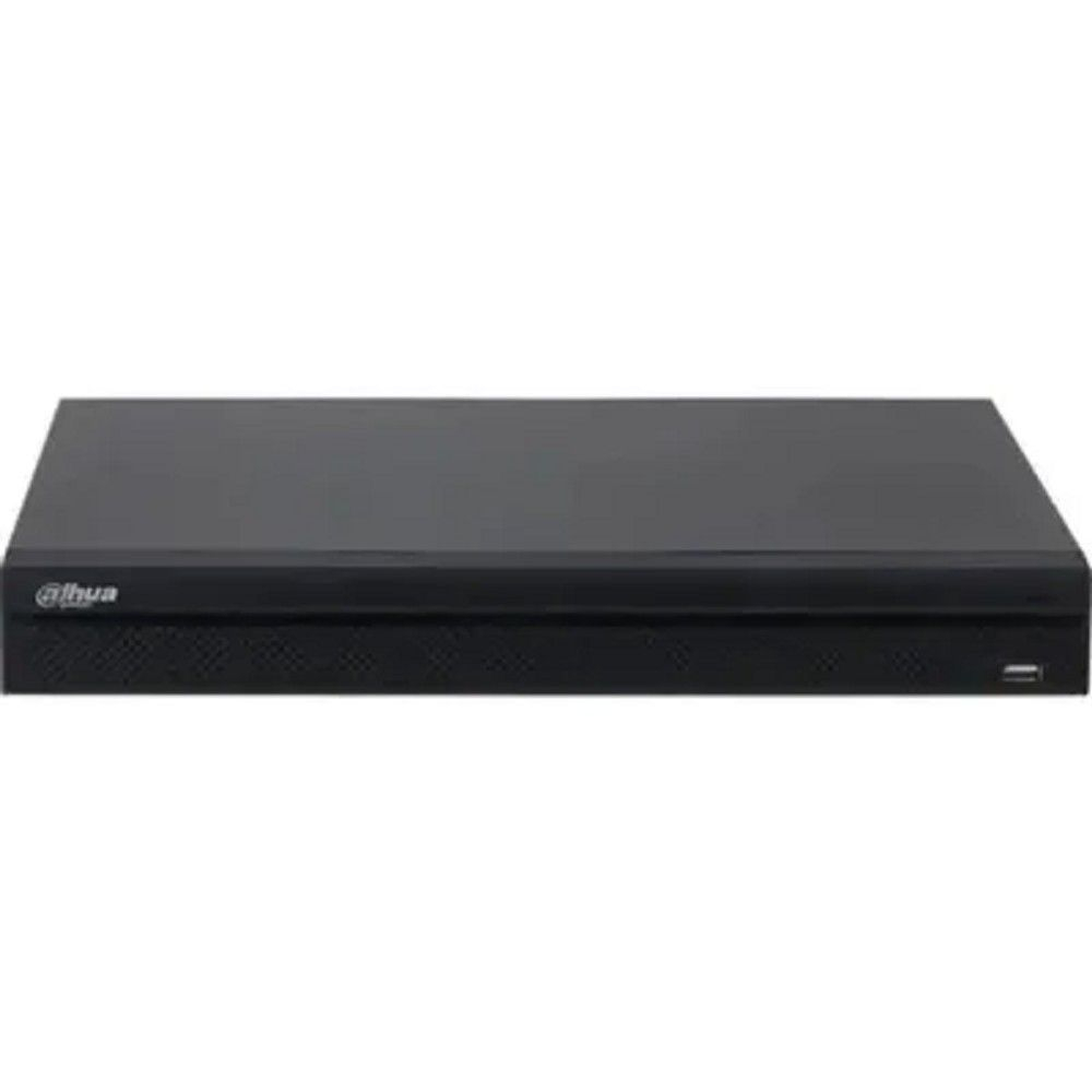 DAHUA DHI-NVR4216-16P-4KS3 16-канальный IP-видеорегистратор с PoE 4K и H.265+, видеоаналитика, входящий поток до 160Мбит/с, 2 SATA III до 20Тбайт