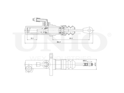 Цилиндр сцепления главный UNIO BRC-10012