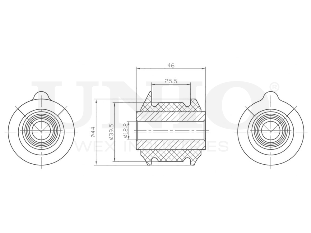 Сайлентблок передний переднего нижнего рычага UNIO RMP-20494