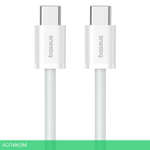 Кабель Baseus CB000064 Type-C/Type-C 1м Moon White (P10365200211-03)