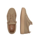 Кожаные кроссовки Giuseppe Zanotti - бежевый(RU20044)