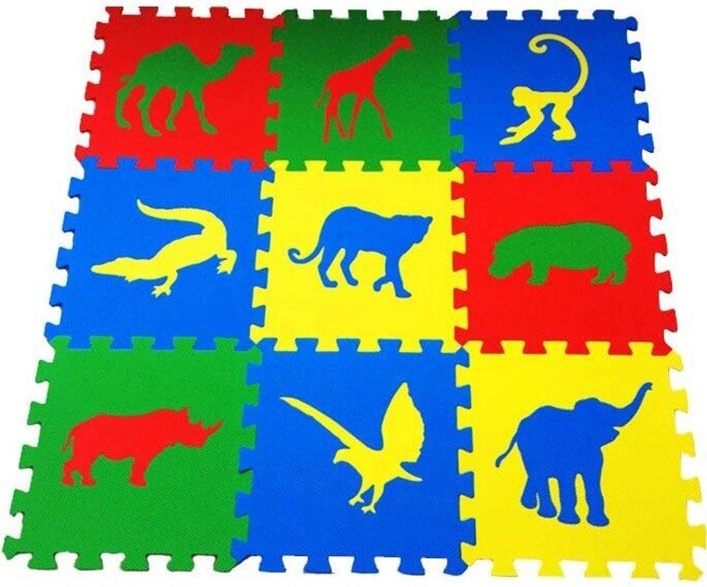 Набор мягких плиток разной тематики 33х33х9