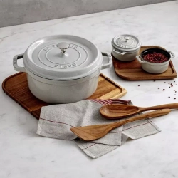 STAUB - Набор из 4 мини-кокотниц 200мл 10см античная бирюза / артикул   40508-159-0  / GTIN 3272340049965
