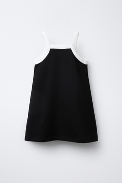 ZARA ПЛАТЬЕ С БАНТОМ, ЧЕРНЫЙ